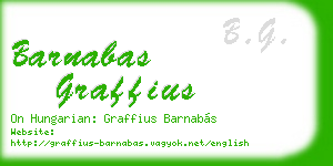 barnabas graffius business card